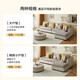 Quanyou Home modern style L-shaped fabric corner sofa living room simple large and small household imperial concubine combination sofa gray coffee color | 2.68m left concubine sofa