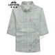 Voiture classique (Laoyche) Summer Fin Sept-cubic Mid-leeve Shirt Men's 2025 Nouveau chemise de poche à manches courtes à manches courtes à carreaux à carreaux Slim Q847 Kaki 2xl 134-147Jin [Jin est égal à 0,5 kg]