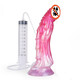 INS manuel compresser et pulvérisation d'eau pulvérisation animal fantaisie petit loup chien simulé pénis et anus féminin branche des pièces intimes et un nettoyage spécial N5009 Hellfire Color + Syringe