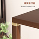 ZHONGWEI solid wood flower stand storage rack solid wood floor-standing Chinese flower table base living room balcony plant stand walnut color 60cm
