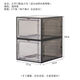 Meikejie shoe storage box, sneakers, dust-proof and oxidation-proof, transparent display box, shoe cabinet, magnetic hard plastic shoe box, internet celebrity shoe wall, 1 trial pack, 1 pc, side door transparent black 35*25*21 points 5cm 46 yards