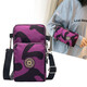 Changyin 2022 new small bag large screen mobile phone bag shoulder crossbody bag women's bag coin purse cloth bag small backpack arm bag wrist bag with earphone hole purple with earphone hole