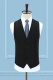 Qianhong single-piece vest men's spring, autumn and winter vest slim Korean style suit vest business casual vest waistcoat black L