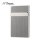 
S.TDUPONT French Dupeng Ligne 2 Lotus Series Classic Authentic Durable Dupeng Lighter 16817 Vertical Striped Silver, 1 pc