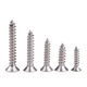 GUWANJI cross recessed countersunk head self-tapping screws 304 stainless steel self-tapping screws countersunk head screws flat head self-tapping extended wood screws M4x50 250 pieces