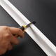 Din bathroom water barrier strip bathroom partition water barrier strip shower room toilet partition kitchen door sill bathroom cabinet water barrier silicone tank shower room floor waterproof strip length 100cm