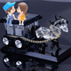 Yuhua Car Ornaments, Car Perfume, New Carriage Ornaments, Complete Collection of Car Center Console Decorations, Blue Horse + Lover (Free Perfume, Anti-Slip Mat)