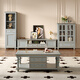 Yachen Home Retro American Massivholz TV -Schrank rechteckiger Couchtisch Weinschrank Kombination Kombination aus Hausbodenschrank Wohnzimmer Einfacher Pfirsich Herz Blumen und Holz -TV -Schrank [Walnussfarbe]