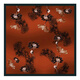 Wu Canli Xiangyunshi 100 mulberry silk scarf graceful and luxurious dark big square scarf Jurchen silk fashion dark shawl An Cai Xianglian-Dark Red
