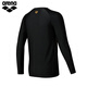 Arena arena traje de baño para hombres diseño de manga larga protección solar surf de altura alta y cómoda traje de baño top 5010 negro l