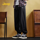 Jeep (JEEP) Jeep sweatpants men's spring and autumn loose-fitting sweatpants autumn fashion brand casual trousers boys' pants Y pure black XL