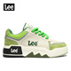 Lee casual shoes for men 2025 autumn casual sports sneakers for men thick sole heightening bread shoes for men green 40