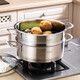 Momscook stainless steel steamer 28cm single layer steamer steamer tray 304 material MT2808ST