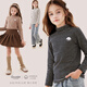 Hello Kitty girls' bottoming shirt spring and autumn children's long-sleeved T-shirt medium and large children's half turtleneck style top 80019 beige 160