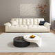 Pashaman Yunduo Sofa French Cream Style Small Living Room Direct Line Latex Stoff-Sofa Antibakteriell 1105ZF 2,4 Meter Multi-Personen-Ty24k-Serie [Deluxe Edition] Memory Foam + Down + Violet + Bamboo Charcoal Schwamm