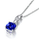 Millais Jewelry 2.31 carat tanzanite pendant 18k gold inlaid with diamond colored gemstones women's necklace as a birthday gift without chain (can be customized)
