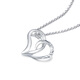 FR Jewelry PT950 platinum pendant, heart-shaped plain gold gift for girlfriend, Chinese Valentine's Day gift, love pendant