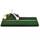 PGM golf swing training device, beginner golf practice mat, indoor practice supplies, black bottom 66 grass