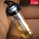 Heenoor en verre unique tasse résistante à la chaleur à l'épreuve de grande capacité tasse de thé épaissie avec anneau de levage pour hommes Tasse d'eau de voiture portable extérieure 6076-695 ml [Même modèle pour comptoir] 695 ml 1 pièce