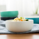 Yijia (IJARL) Japanese ceramic tableware small soup bowl rice bowl 6-inch noodle bowl home bowl salad bowl Nordic impression white