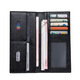 
Shuguoer (SHU GUO ER) thin men's wallet soft leather casual business multi-card Korean men's long wallet black #B12