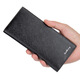 
Shuguoer (SHU GUO ER) thin men's wallet soft leather casual business multi-card Korean men's long wallet black #B12