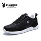 Playboy (PLAYBOY) men's sports casual shoes youth running shoes CX39368 black 41