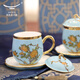 National porcelain Yongfengyuan auratic lady porcelain ceramic tea cup coffee cup water cup with cover filter tea office meeting cup tile cup