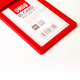 Youhe Gong Card Holder Flip mit Lanyard -Mitarbeiter Arbeitskarte Fabrikkarteneintritt und Ausgangskarte Zugriffskarte Schutzkartenschutz Set Arbeitskarte Bustge Busskarte Student Kartenhalter Support benutzerdefinierte Drucklogo 6624 Big Red Card + 1.0cm Seil vertikal Version 1
