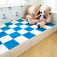Zhengba splicing carpet suede foam puzzle carpet non-slip thickened living room foyer children's bedroom bedside splicing carpet tatami light blue