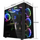 TT (Thermaltake) QiHanger V3 Black Chassis Water Cooled Computer Wirt (Temperierte Glas Seitenübertragung/Vorderspiegel Panel/Stütze ATX/unterstütztes wassergekühltes/unabhängiges Power Tank)