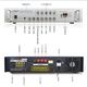 LINGSHENG high-power constant voltage and constant resistance power amplifier campus public address system 5-zone power amplifier emergency publicity emergency broadcast 200W