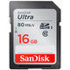 SanDisk 16GB SD Memory Card C10 Extreme Speed Memory Card, reading speed 80MB/s, captures full HD, ideal companion for digital cameras