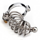 The charming bird dragon cb lock chastity lock SM clean lock penis lock men's anti-death private part penis lock color bird cage D (with catheter) Large size (internal diameter of the lock ring 50mm)