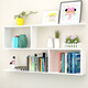 Wall rack bedroom wall cabinet partition wall cabinet wall hanging creative grid wall bookshelf wall rack S-shaped large warm white