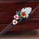 Jiangnan First Hairpin Xiu Jade Classical Palace Stepping Princess Chinese Headdress Wooden Hairpin Black Sandalwood Hair Accessories Hanfu Hairpin Accessories
