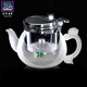 
7676 Taiwan brand Floating Cup Heat-resistant Glass Flower Teapot Thickened Filter Inner Can be Removable, Washed and Automatically Bath 698ml Platinum Pot + Brush + 6 cups