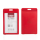 Youhe Gong Card Holder Flip mit Lanyard -Mitarbeiter Arbeitskarte Fabrikkarteneintritt und Ausgangskarte Zugriffskarte Schutzkartenschutz Set Arbeitskarte Bustge Busskarte Student Kartenhalter Support benutzerdefinierte Drucklogo 6624 Big Red Card + 1.0cm Seil vertikal Version 1