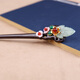Jiangnan First Hairpin Xiu Jade Classical Palace Stepping Princess Chinese Headdress Wooden Hairpin Black Sandalwood Hair Accessories Hanfu Hairpin Accessories
