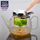 
7676 Taiwan brand Floating Cup Heat-resistant Glass Flower Teapot Thickened Filter Inner Can be Removable, Washed and Automatically Bath 698ml Platinum Pot + Brush + 6 cups