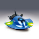 Wireless Mini Submarine Fish Tank Remote Control Boat Nuclear Submarine Electric Water Children's Toy Boys and Girls Birthday Gift 3314 Blue