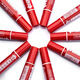 Hero (HERO) double-headed oily marker student 10 sets of red 880