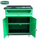 LAOA tool cart one drawer double door multi-function repair tool cart parts cabinet repair tool cabinet cart workshop green single draw double door LA111815
