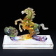 
Jixiangyuan high-end glass jade horse Ruyi ornaments, max crafts, office table decoration, living room home decoration company opening gift customization for elder colleagues and leaders, max ruyi