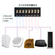 LINGSHENG high-power constant voltage and constant resistance power amplifier campus public address system 5-zone power amplifier emergency publicity emergency broadcast 200W