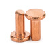 Jinggong GB109 solid copper flat head solid rivet solid copper rivet flat head rivet copper rivet m2-m5 6*25 (5 pieces)