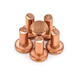 Jinggong GB109 solid copper flat head solid rivet solid copper rivet flat head rivet copper rivet m2-m5 6*25 (5 pieces)