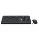 Logitech MK540 Tastatur- und Mausset, kabelloses Tastatur- und Mausset, Bürotastatur- und Mausset, volle Größe, schwarz, mit kabellosem 2,4-G-Empfänger