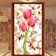 KS CROSS-STTICT SOIR ROOM NOUVEAU style Gold Jade Hall Tulip Nine Nine Fish 48 Couleur complète Entrée de broderie Full Hall Grande broderie 9896 Four-Strand Silk 52x96cm Grille moyenne Impression fraîche Custom Not Return