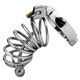 The charming bird dragon cb lock chastity lock SM clean lock penis lock men's anti-death private part penis lock color bird cage D (with catheter) Large size (internal diameter of the lock ring 50mm)